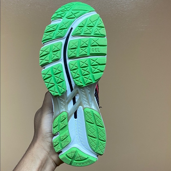 ASICS Gel-Kayano 19 Women’s Running Sneakers Black Grey Pink Green Size 6 T350N - Picture 14 of 16